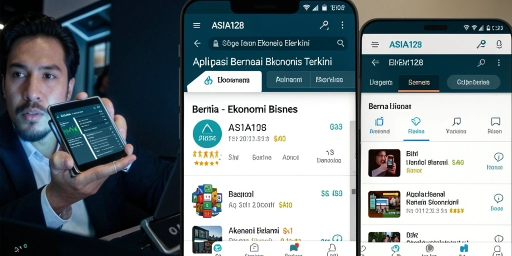 Tampilan antarmuka aplikasi ASIA128 yang informatif dan menarik.