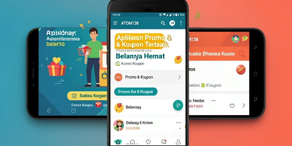 Tampilan antarmuka ATOM138 dengan berbagai kupon menarik.