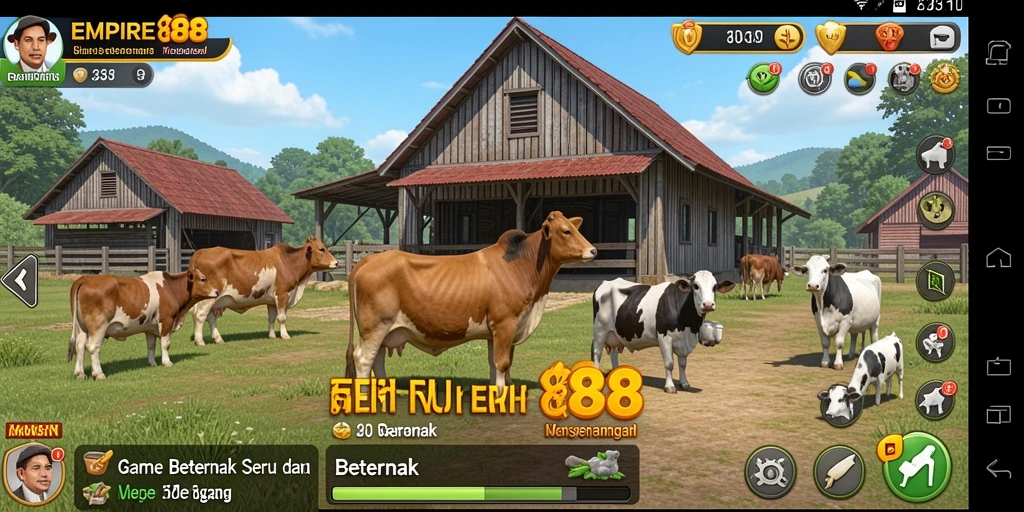Antarmuka EMPIRE88 yang menarik untuk pengalaman Beternak.