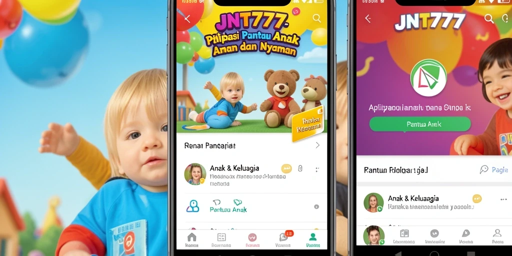 Antarmuka JNT777 menampilkan fitur Pantau Anak yang mudah digunakan.