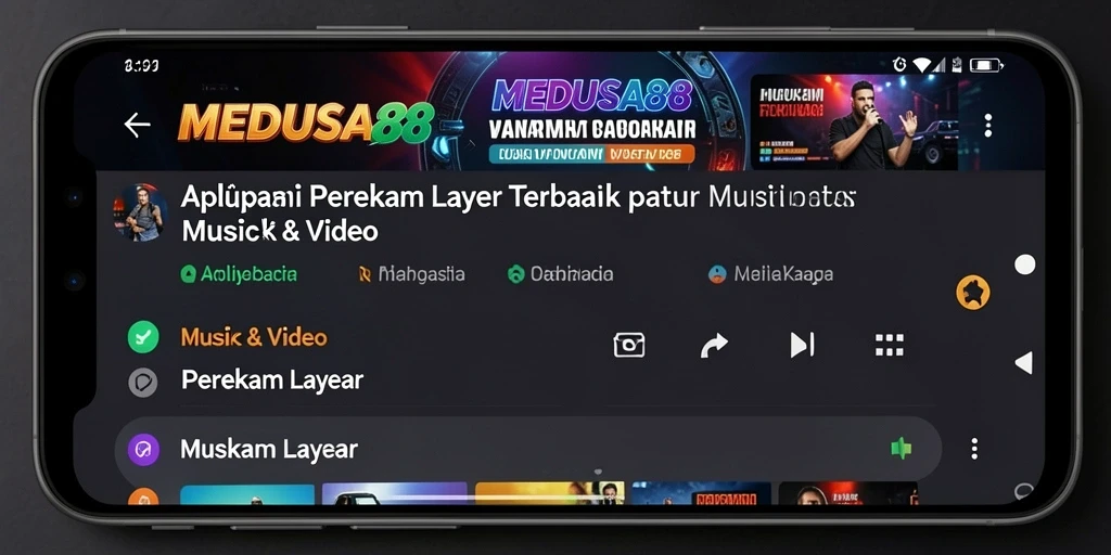 Antarmuka MEDUSA88 untuk perekaman layar yang sederhana dan efisien.