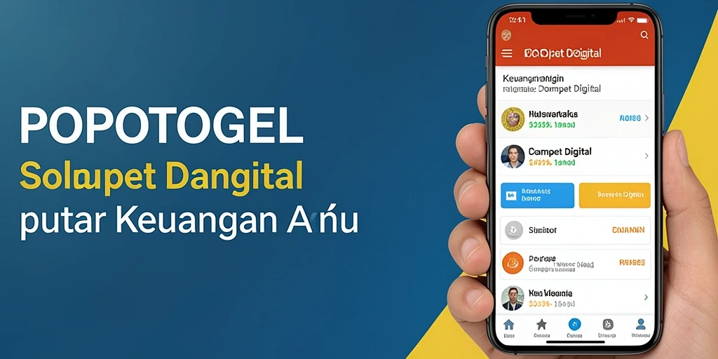 Antarmuka canggih dan sederhana dari aplikasi POPOTOGEL.