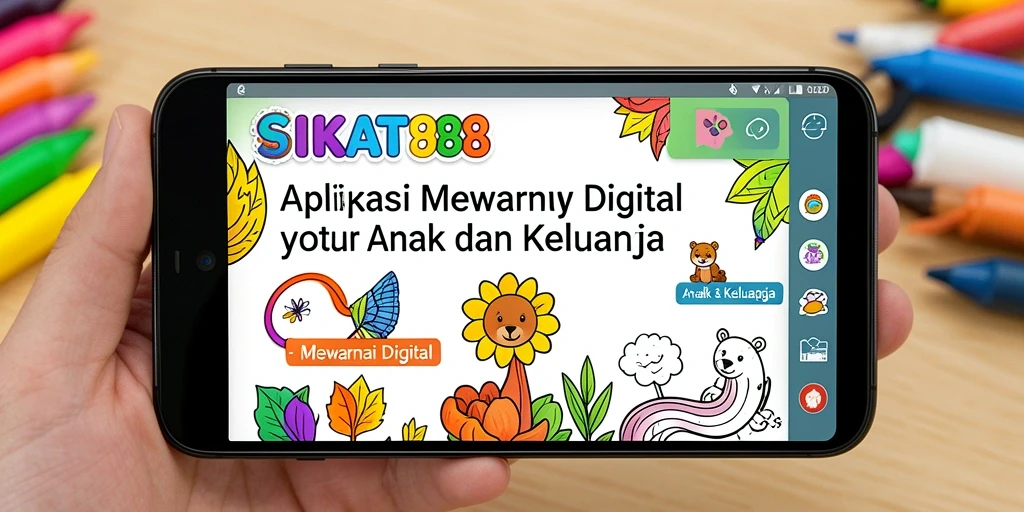 Antarmuka SIKAT88 dengan pilihan gambar mewarnai yang beragam dan intuitif.