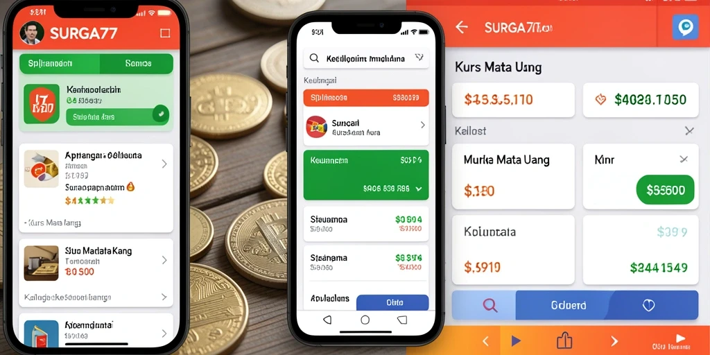 Tampilan antarmuka aplikasi SURGA77 yang informatif dan mudah digunakan.